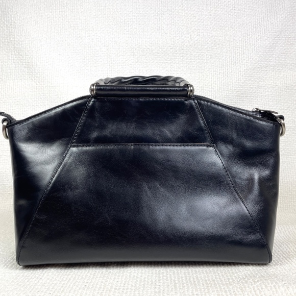 Patricia Nash Holland Top-Handle Black Leather Satchel/Crossbody P155106 EUC - Picture 12 of 16